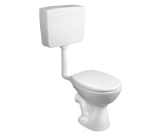 Creavit Wc Kombi, Dvojtlačítko 4/8l, Zadní Odpad, Bílá