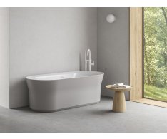 Vana Ypsilon - Vana Ypsilon 180x80, volně stojící, Smoke Grey/bílá, krytka odtoku bí