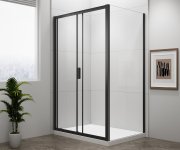 Polysan Easy Black Obdélníkový Sprchový Kout 1000x900mm, čiré Sklo L/p Varianta