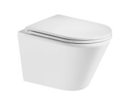 Mereo Wc Set - Smart Flush Rimless Wc Oblé, Modul Pro Sádrokarton, Bílé Oválné Tlačítko