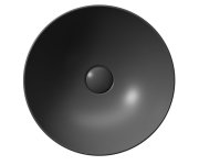 Gsi Pura Keramické Umyvadlo Na Desku, Průměr 40cm, černá Mat