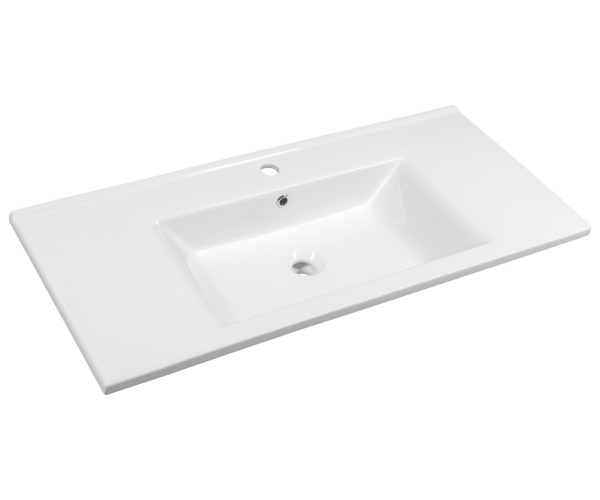 Aqualine Zuno 100 Keramické Umyvadlo Nábytkové 100x45cm, Bílá