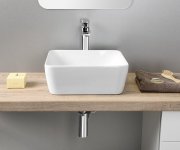 Gsi Sand/nubes Keramické Umyvadlo Na Desku 38x38cm, Bílá Extraglaze