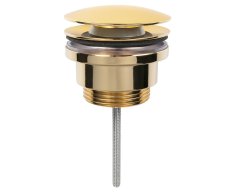 Sapho Umyvadlová Výpust 5/4“, Click-clack, Velká Zátka, 5-65mm, Zlato