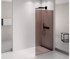 Polysan Architex Black Matt Sprchová Zástěna 962mm, Sklo Marron