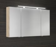 Sapho Mirró Galerka S Led Osvětlením, 3x Dvířka, 120x70x16cm, Jilm Bardini