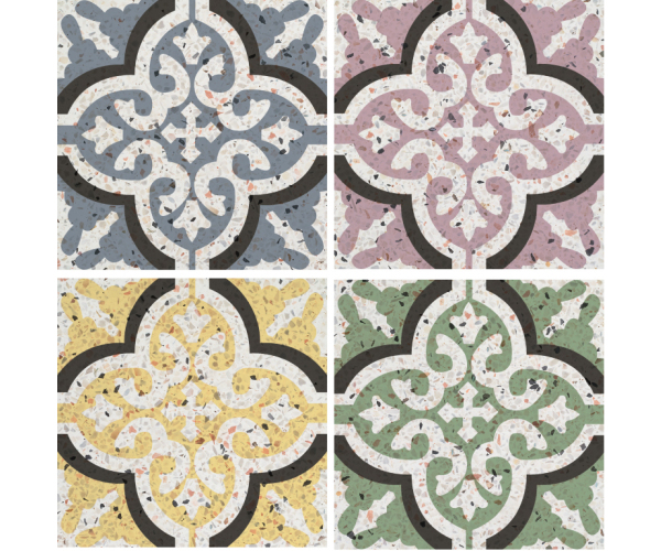 Retro dlažba Da Vinci Porcelain Eclectic Foils 20x20