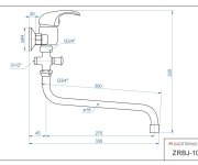 Vanová Stěnová Baterie Do Bytového Jádra S Kulatým Ramínkem, Rozteč 100 Mm - Chrom – Zora ZRBJ-100