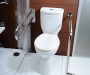 Creavit Handicap Wc Kombi Zvýšený Sedák, Spodní Odpad, Bílá