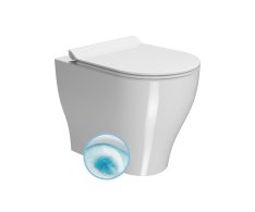 Gsi Tono Wc Mísa Stojící, Geniusflush, 36x53cm, Spodní/zadní Odpad, Bílá Extraglaze