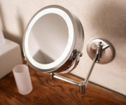 Ridder Mary Kosmetické Zrcátko Závěsné, Led, ø 130mm, Chrom
