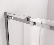 Polysan Thron Square Sprchové Dveře 1200 Mm, Hranaté Pojezdy, čiré Sklo