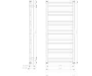 Sapho Metro Dos Otopné Těleso 500x1100 Mm, Bílá Mat