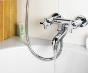 Sapho Trax Nástěnná Vanová Baterie, Chrom
