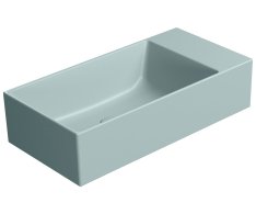 Gsi Kube X Keramické Umývátko 50x25cm, Bez Otvoru, Pravé/levé, Ghiaccio Mat