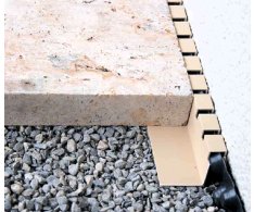 Stěnový distanční plastový profil DISTO - 19 mm, béžová