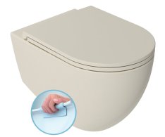 Isvea Infinity Závěsná Wc Mísa, Rimless, 36,5x53cm, Ivory