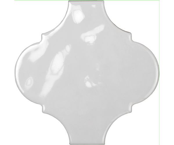 Bílý lesklý dekorativní obklad Tonalite Arabesque Silk Gesso 14,5x14,5