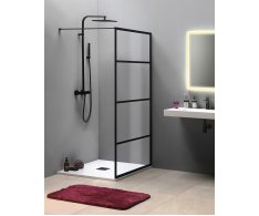 Gelco Cure Black Sprchová Zástěna 1100mm, čiré Sklo