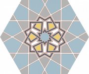 Retro dlažba Codicer Kasbah Mix Colors 22x25 Hexagonal