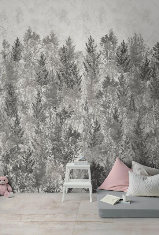 Realizace Velkoformátový obklad s motivem lesa ze série Flaviker Art Walls