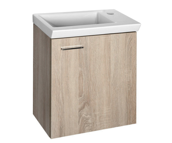 Aqualine Zoja/keramia Fresh Umyvadlová Skříňka 44x50x25,3cm, Dub Platin