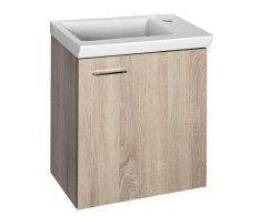 Aqualine Zoja/keramia Fresh Umyvadlová Skříňka 44x50x25,3cm, Dub Platin