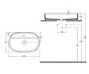 Isvea Infinity Oval Keramické Umyvadlo Na Desku, 60x40cm, Taupe