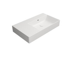 Gsi Kube X Keramické Umyvadlo 80x47cm, S Odkládací Plochou Vlevo, Broušená Spodní Hr