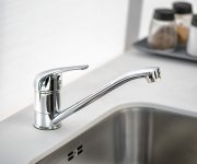 Bruckner Hoffer Stojánková Dřezová Baterie, 221mm, Otočné Ramínko, Chrom