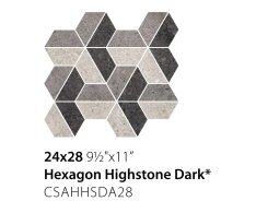 Sant Agostino Highstone Hexagon Dark 24x28