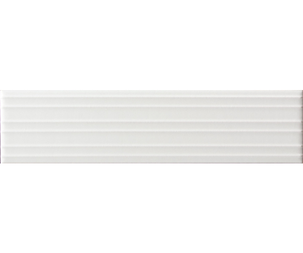 Obklad Equipe Lumina White Alyssum Rivia 6X24,6 Matt. - bílá
