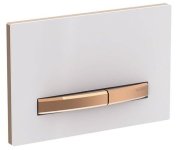 Geberit Sigma50 Ovládací Tlačítko, Bílé Sklo/růžové Zlato