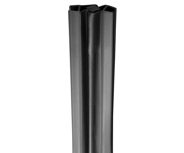 Aqualine Set Magnetických Těsnění 45°pro Sklo 5/5mm, 2000mm, černá (2ks)