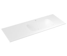 Sapho Aruba Umyvadlo, Rockstone, 130x51,5cm, Pravé, Bílá Mat
