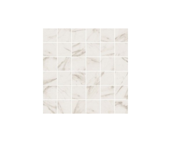 Mozaika jako kámen ABK Sensi Mos. Quadr. Calacatta Select 30x30 Sablé - bílá