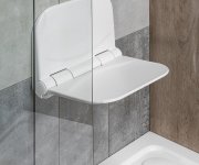 Aqualine Dino Sklopné Sedátko Do Sprchového Koutu, 38x29cm, Bílá