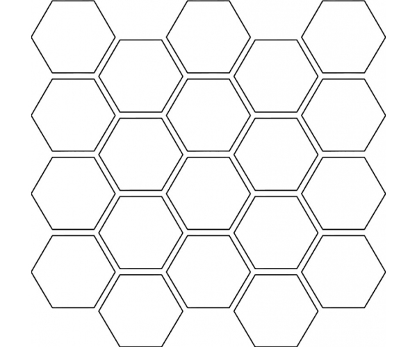 Mozaika Tonalite Geomat Mosaico Cemento 26x28 - bílá