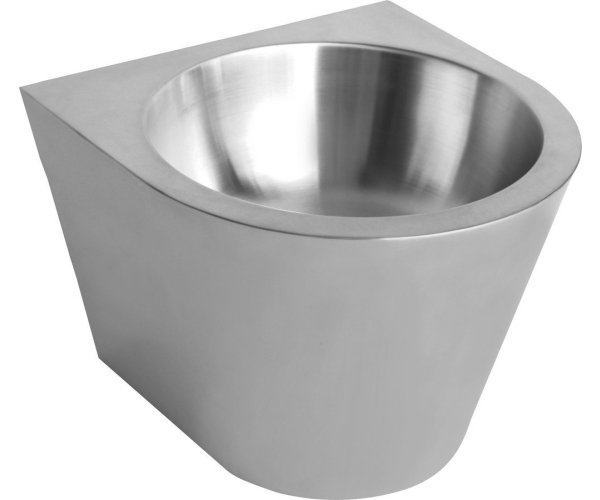 Nofer Závěsné Umyvadlo Bez Otvoru Pro Baterii 360x270x360 Mm, Nerez Mat