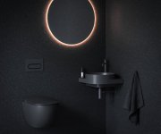 Umyvadlová stojánková baterie Espirit BeCool ES 014.01 - ES 014.21BLM Umyvadlová stojánková baterie BeCool 250 mm bez výpusti, černá matná X070402