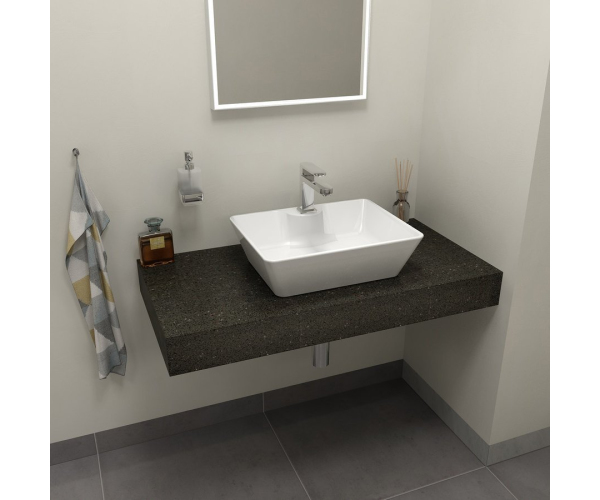 Sapho Tailor Rockstone Deska 70x50 Cm, Provedení Límce L
