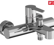 Vanová nástěnná baterie Puri s přepínačem - PU 022.01CR Vanová nástěnná baterie s přepínačem, bez sprchového setu, chrom X070169