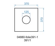 391/1 - Izolační Folie 370x370 Mm , D125 04880-folie391-1