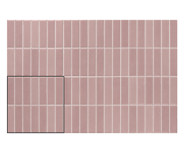 Obklad jako beton APE Acquarella Incision Rose 20X20 Matt. - růžová