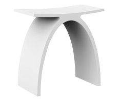 Sapho Koral Koupelnová Stolička 43x43x23,5cm, Solid Surface, Bílá Mat