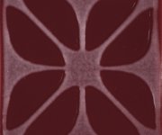Vzorovaný dekor Aleluia Urban Atelier Decor Glam Sangue 10x10 - vínová