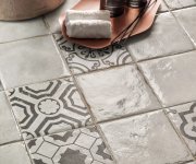 Dlažba jako cihla CIR Cotto del Campiano Bianco Antico 20x20 - bílá