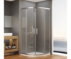 Bruckner Borg čtvrtkruhová Sprchová Zástěna 900x900x1950 Mm, R550, čiré Sklo