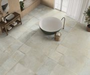 Dlažba jako beton APE Antico Casale Ecru Rett. 120X120 - béžová