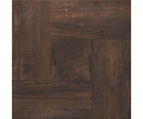 Protiskluzná retro dlažba Settecento Gallery Iroko Grip 48x48 - hnědá